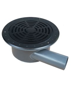 Aquaking Bodemdrain PRO 400 | 110 - Zwart Ø400mm - Rooster