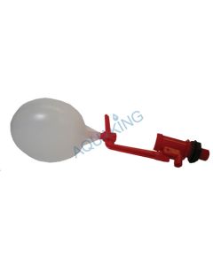 PE Vlotter ½" rood/wit