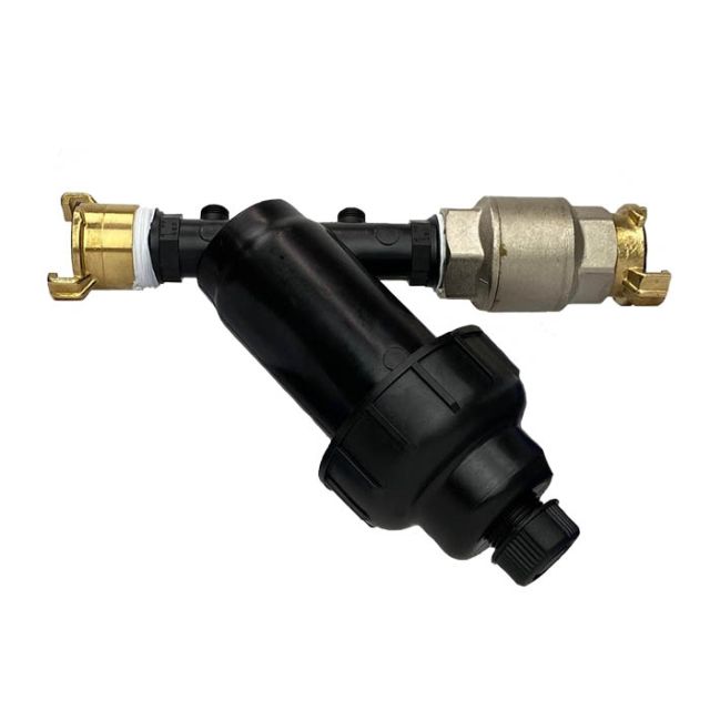 PE Aansluitset zonder circulatiesys. Stand. + klep [GeKa]