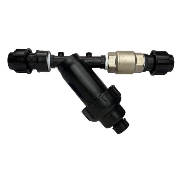 PE Aansluitset zonder circulatiesys. Stand. + klep [prof zw]