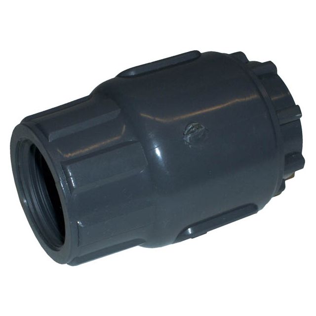 PVC tussenklep veerbelast 1" 2 x binnendraad