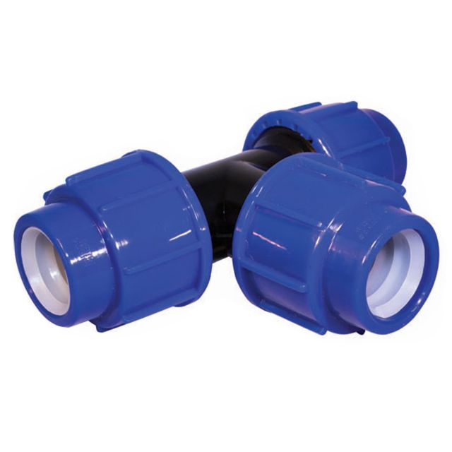 ERA PE T-stuk 90° 25 mm [prof blauw]