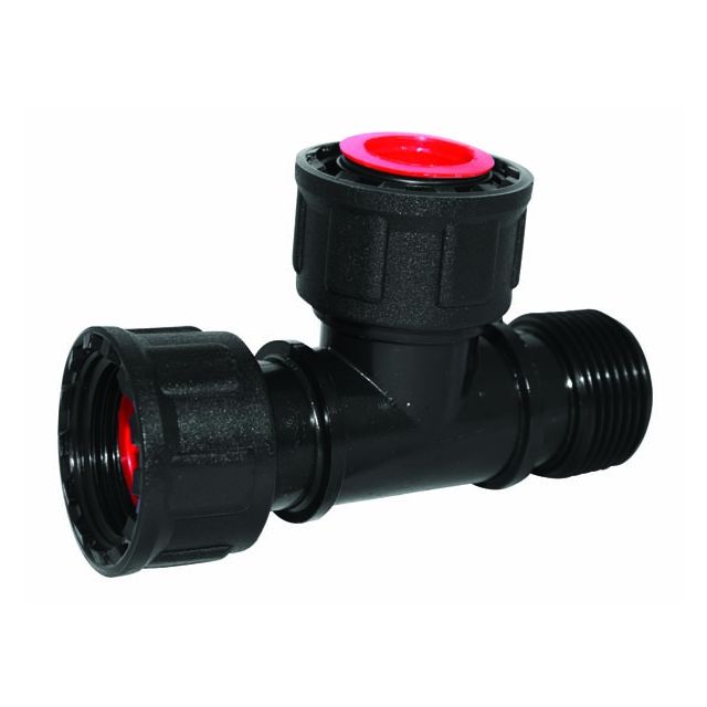 PP Manifold T stuk 1" 2x bin x 1x buit